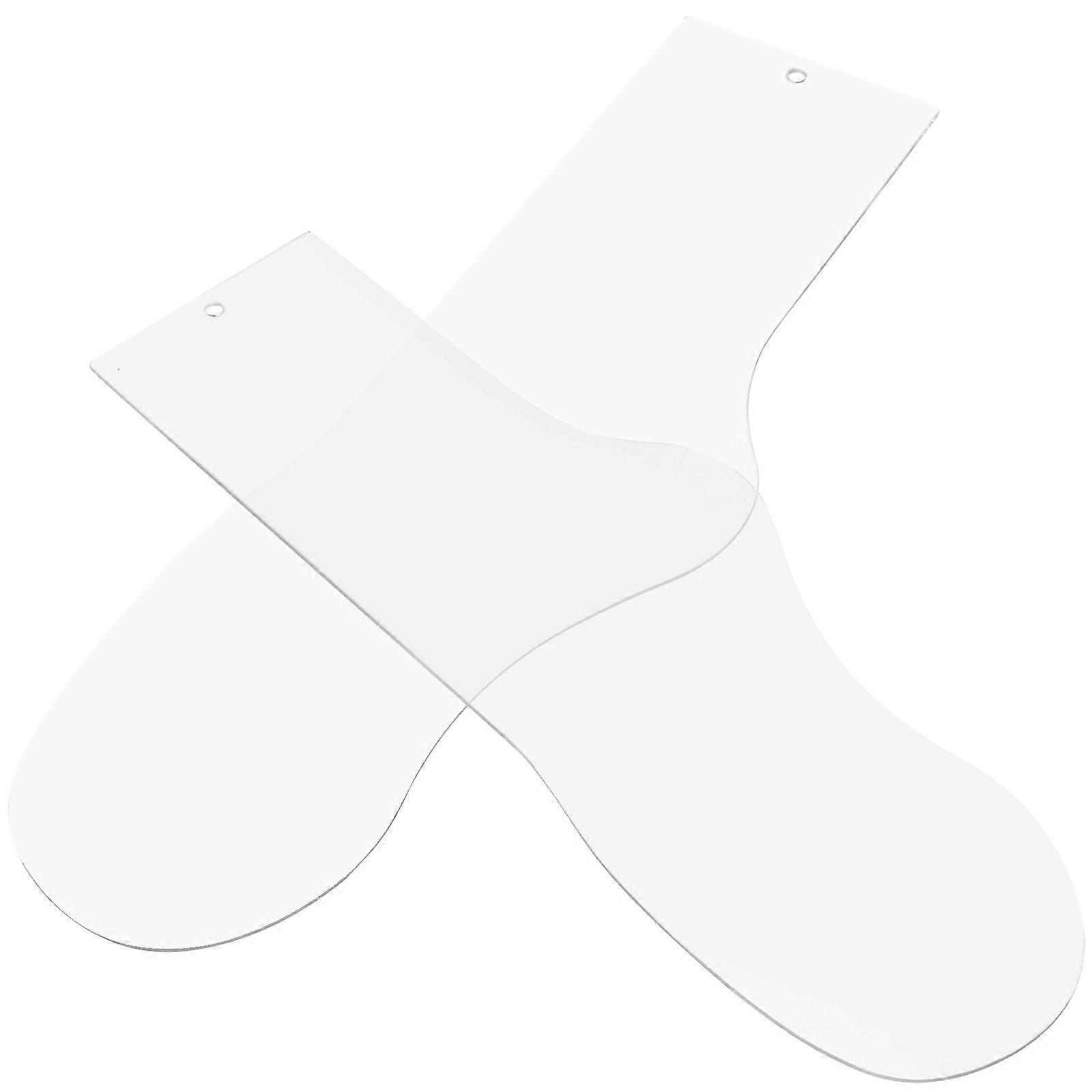 Sock Display Hanging Panel Acrylic Sock Hanger for 6Pcs Organization