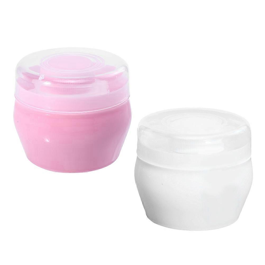 Puff and Container for Easy Application with 2Sets Assorted Colors