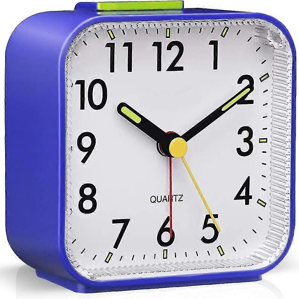 Silent Desk Clock Simple Table Analogue Clocks Nightlight Luminous Hands