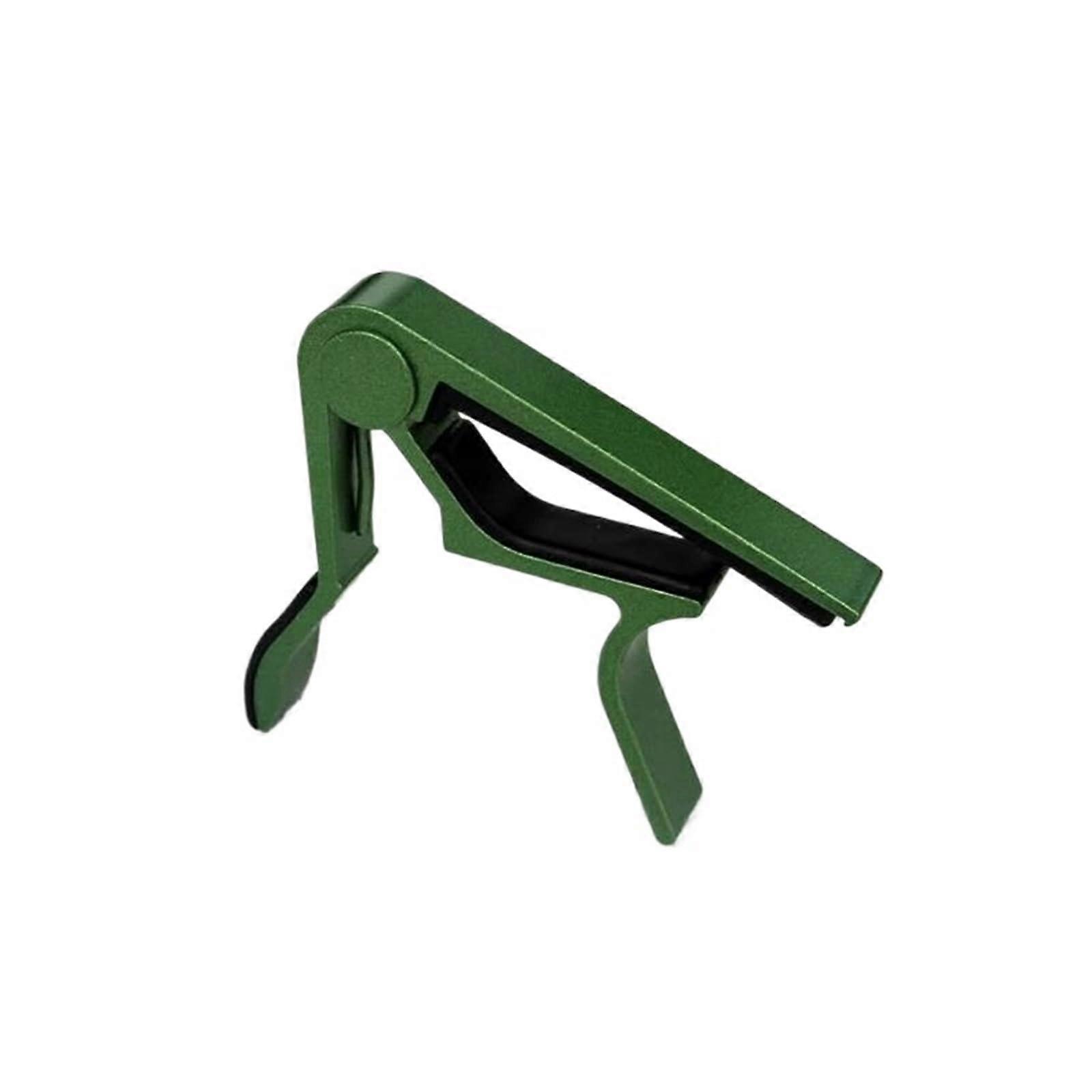 Green Acoustic Guitar Capo with Visual Coordination, Versatile Styling for Beginners