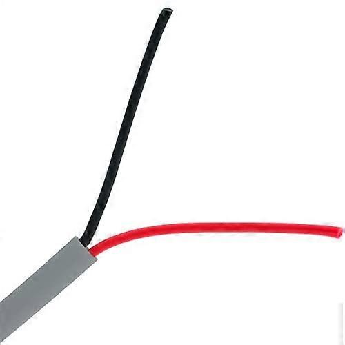 Security Alarm Wire 22AWG 2 Conductor Solid Gray CMR In‑Wall Cable 1000ft Pullbox