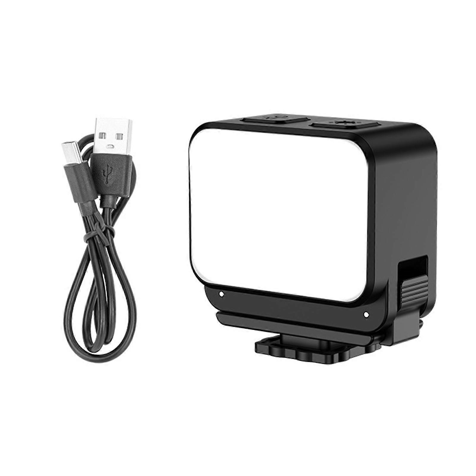 LED Magnetic Camera Light Dimmable 3 Color Temperatures IPX4 Waterproof Adjustable Mini Fill Light