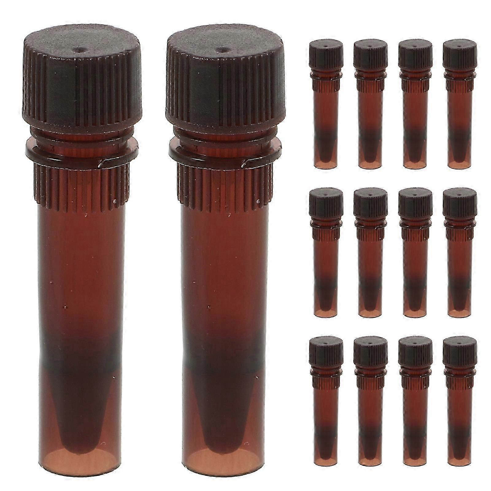 20Pcs Sampling Tubes Test Tubes Test Vials Storage Containers Lightproof Tube for Sample Testing