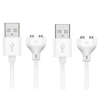 2-Pack Magnetic USB DC Charging Cable, 0.8m Cord for Massager, Electric Toothbrush, Kids Watch, Cleanser Devices