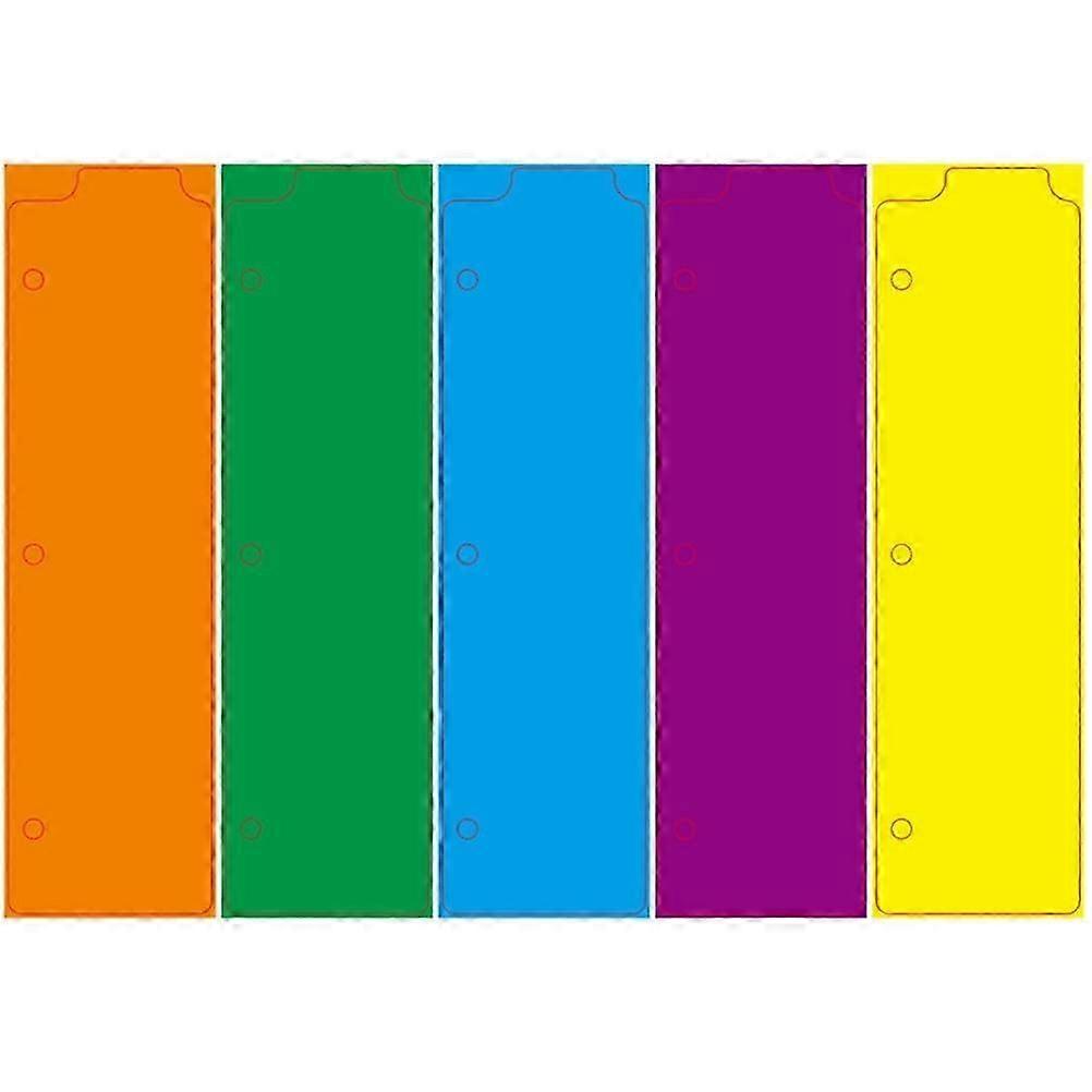 5Pcs Snap-in Bookmark Plastic Dividers for 3 Ring Binders