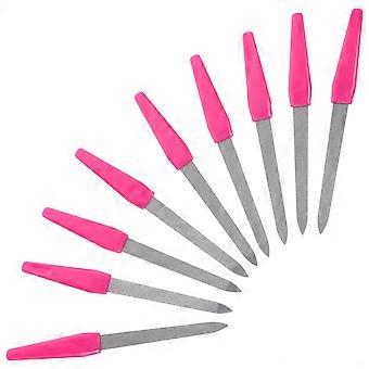 10pcs Nail File Metal Nail File Double-sided  Fingernail Files Nail Files for Acrylic Nails