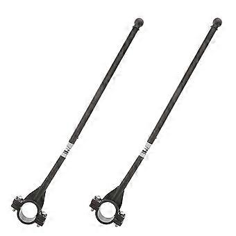 Bike Handlebar Flagpoles for Cycling Display 2Pcs Durable Black Flagpole Mounts