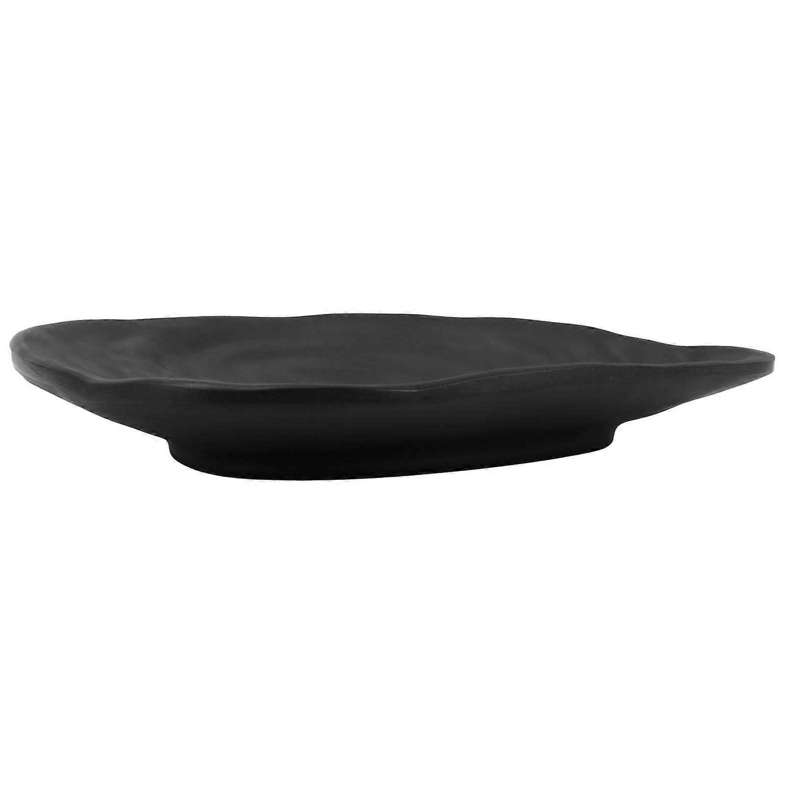 Melamine Tableware Key Tray for Storage Use 1Pcs Black Practical Fruit Plate