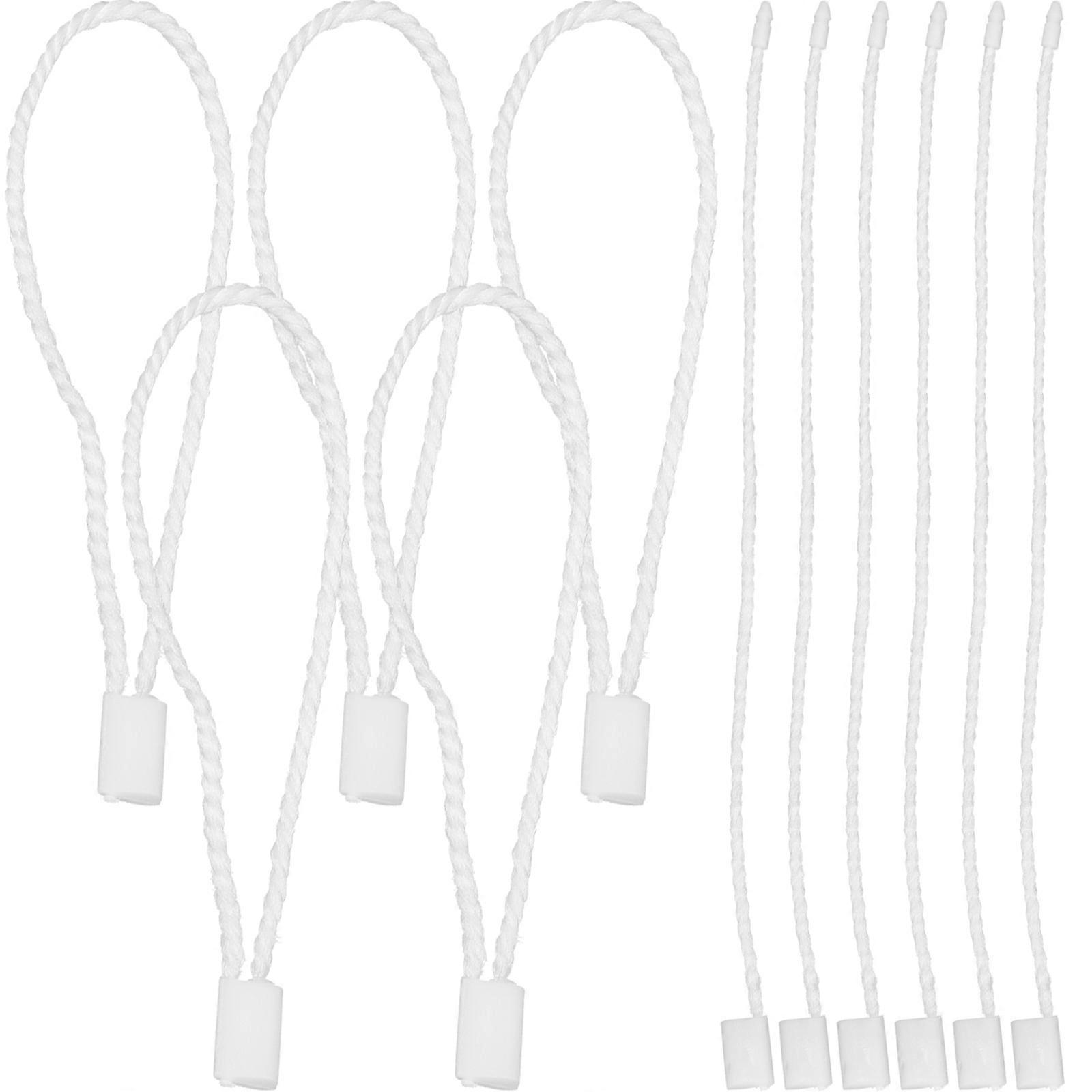 Hanging Tags Strings White Plastic Polyester Rope for Decor 1 Bag