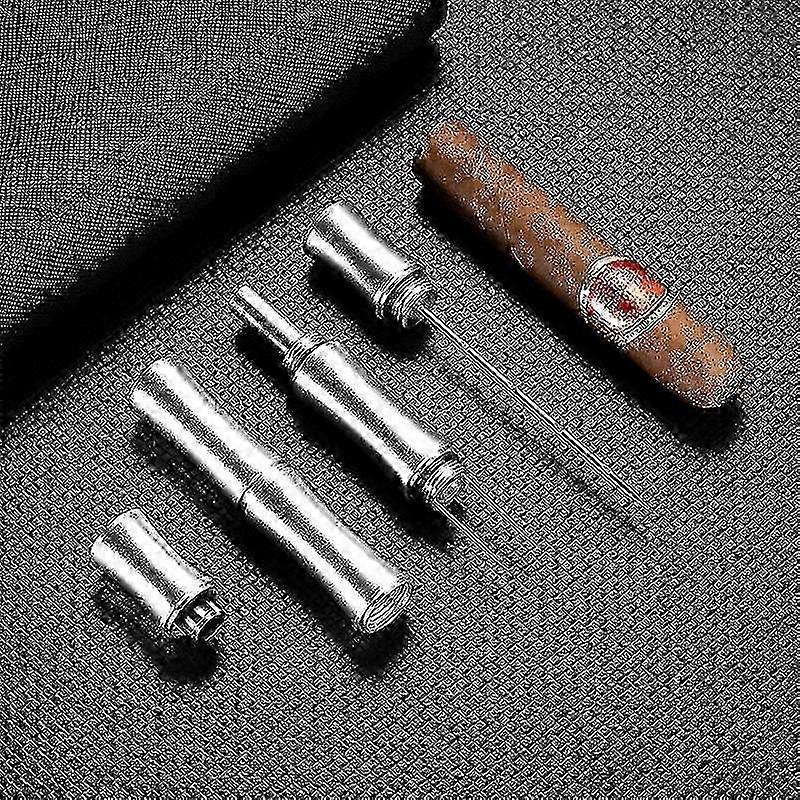 Dual Function Cigar Needle with Punch & Holder compatible with Smooth Cigar Draw