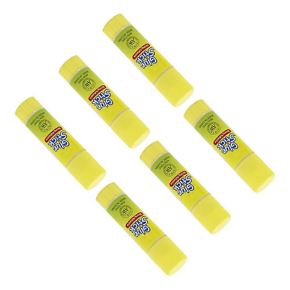 Solid Adhesive Glue Stick Practical Glue Stick for Student 6Pcs Set