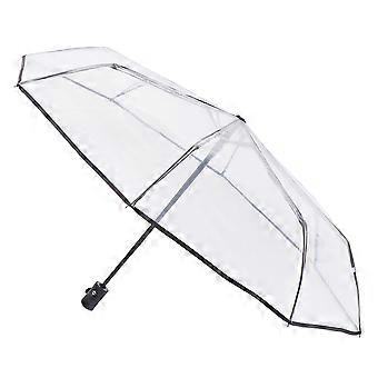 1pc Vollautomatischer dreifach faltbarer transparenter Regenschirm Outdoor-Regenschirm