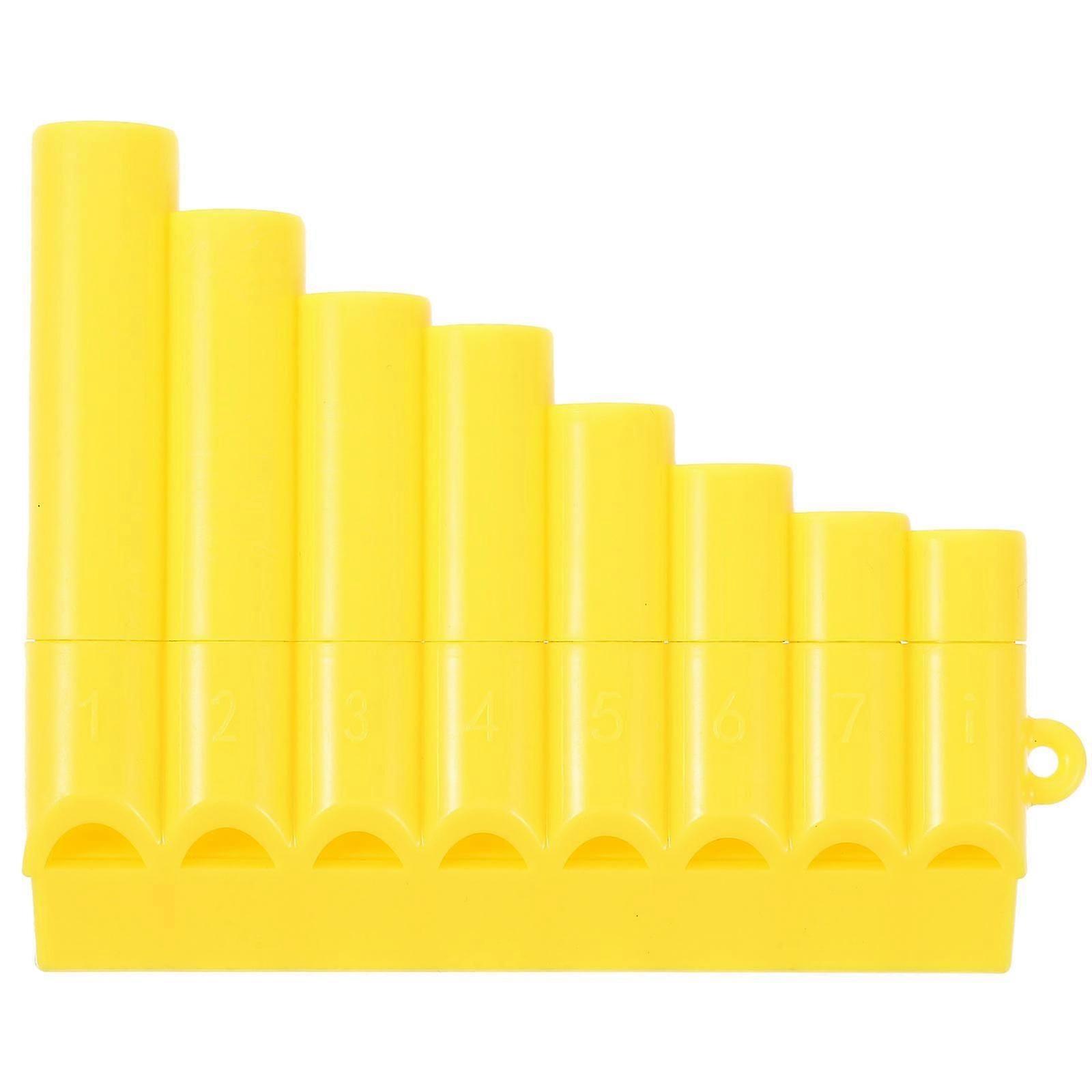 Compact Rectangular Pan Flute For Beginners 10.5X8.6Cm Durable Plastic 2Pcs