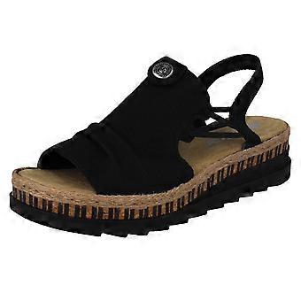 Dames Rieker Slingback Wedge Sandalen V7972