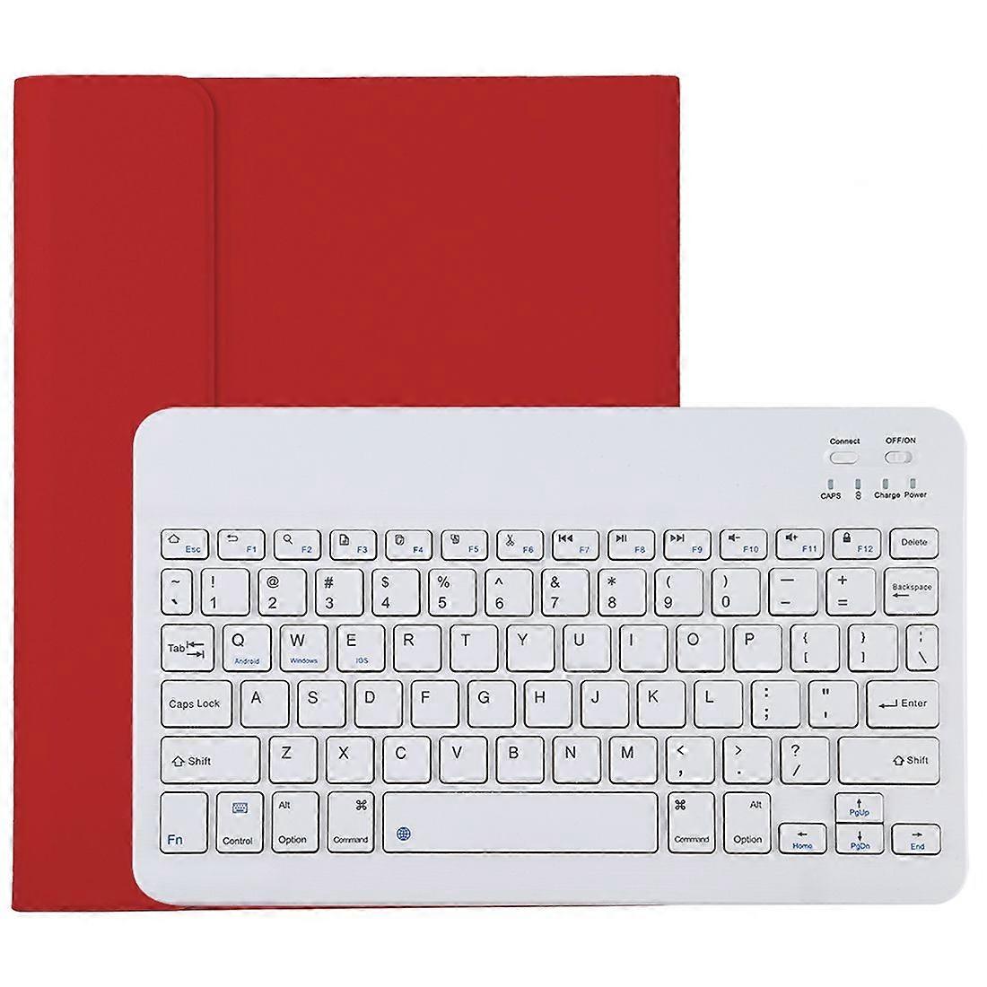 Bluetooth White Keyboard Microfiber Leather Protective Case
