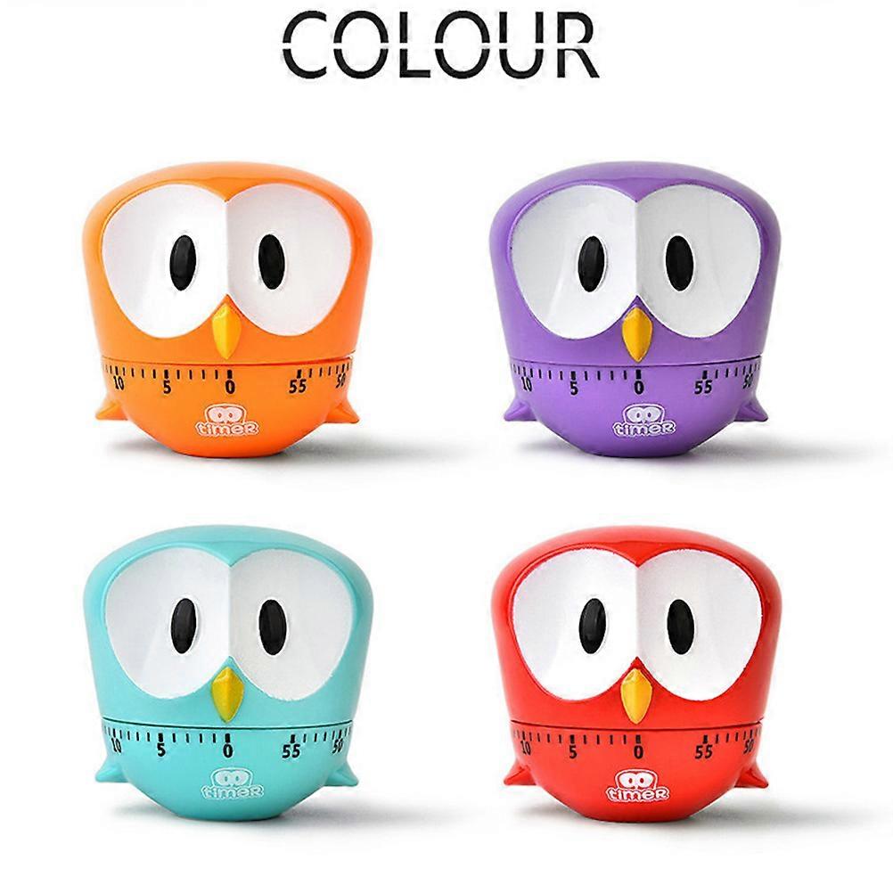 Creative Cartoon Bake for Cooking Timer Sky Blue Big Eye Eagle Shaped Kitchen Mechanical Timer