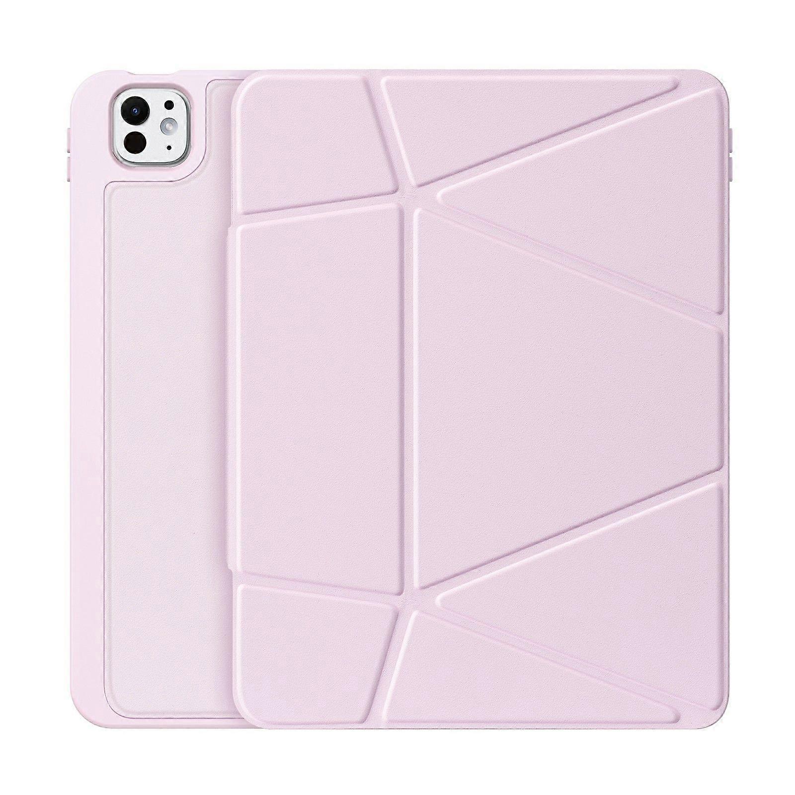 For iPad Pro 11 (2024) Tablet Case Multi-function Folding Stand Leather Cover