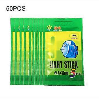 Kaesi 50Pcs Light Stick Fluorescent Mini Plastic Sturdy Fishing Glow Sticks for Outdoor