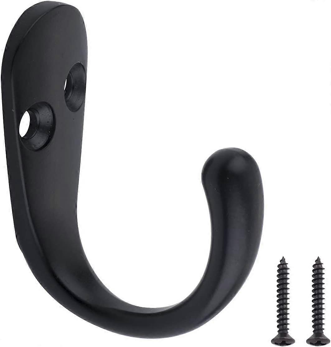 Robe hook, opaque black