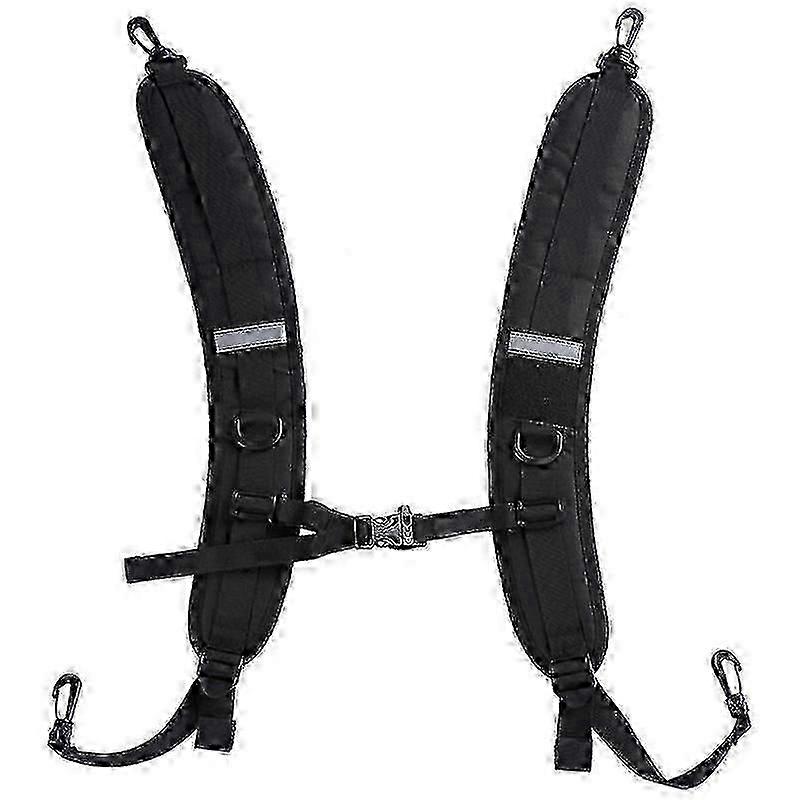 Black Adjustable Padded Backpack Strap (1pc) for Backpack & Dry Bag