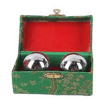 Stainless Steel Baoding Balls 2Piece Set for Stress Relief and Finger Dexterity Training, Smooth Polished Surface