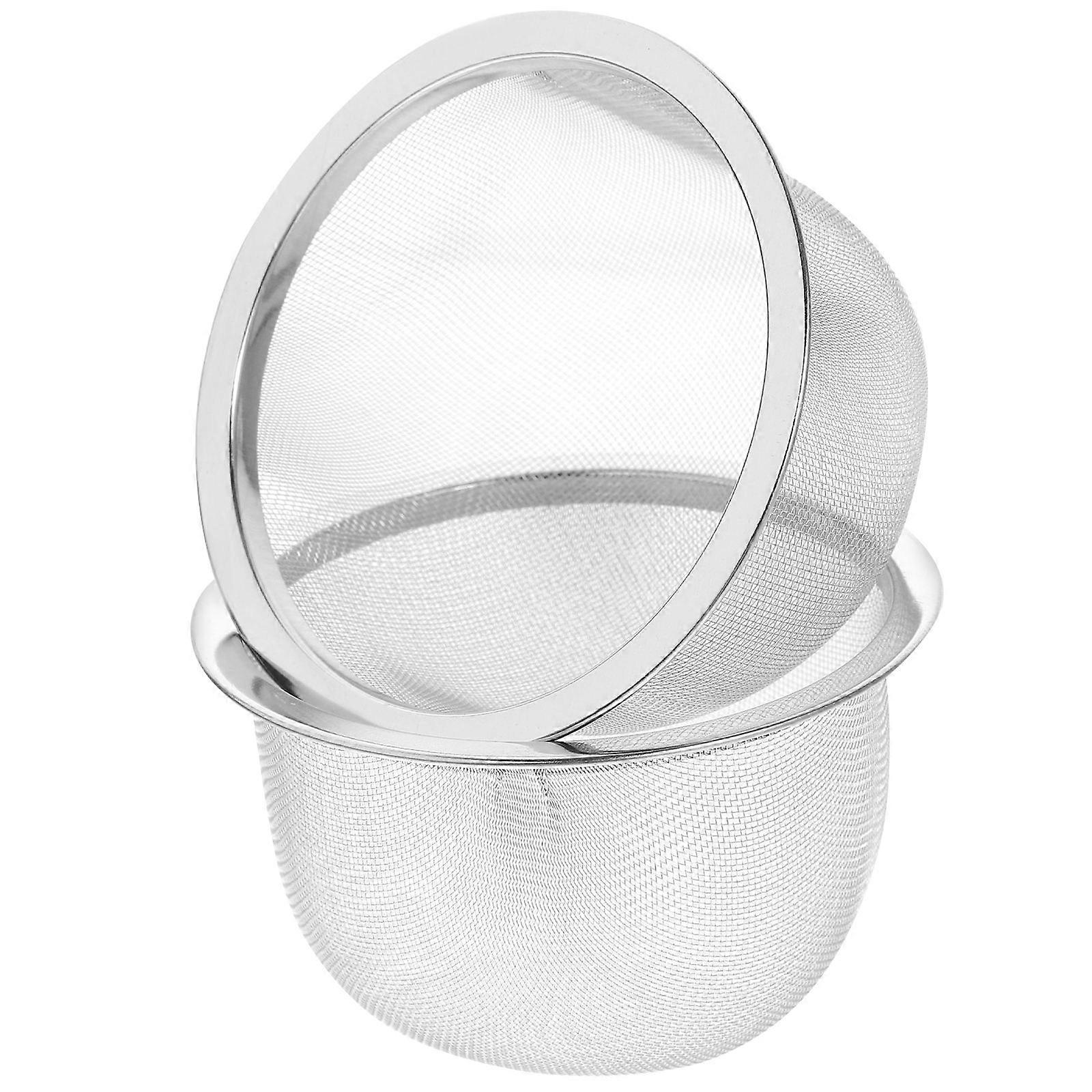 2pcs Stainless Steel Tea Strainer Insert Tea Infuser Tea Pot Accessories Tea Filter Mesh