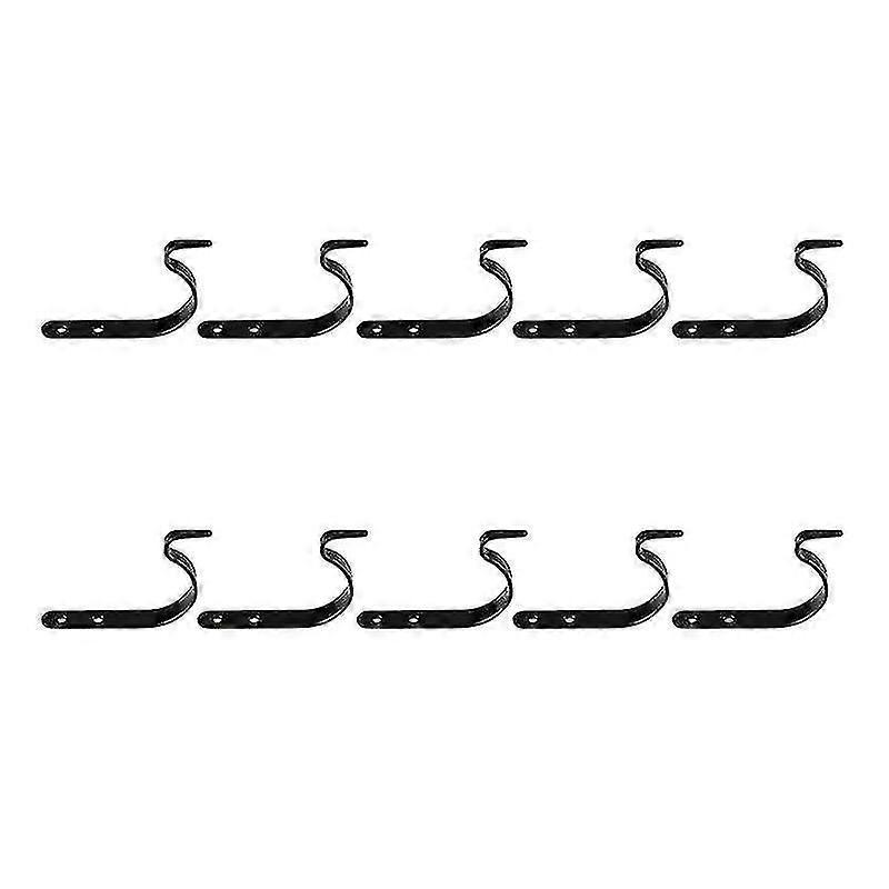 10 Pack Over Door Hooks, Metal J-Shape Hangers for Towels, Keys, Clothing, Storage Organizer for Bathroom, Kitchen, Closet, Office