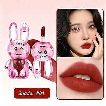 High Color Rendering Non Transfer, Silky Glass Lip Makeup, Cute Rabbit Lip Gloss Long Lasting Daily Women Lip Cosmetic