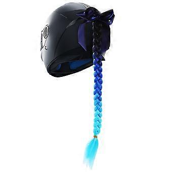 Braid Wig for Decor Use with Suction Cups Blue High Temperature Fiber