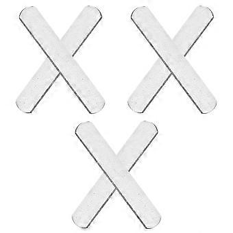 6 Pcs Steel Weighted Vest Plate Strength Training Weight Plate With Round Head For Loading Leg Guards Weighted Vest