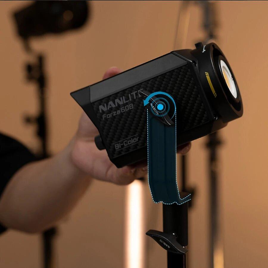Luce LED Video Faeymth 80W Bi-color COB, 2800-6500K, Con Batteria E Adattatore EU