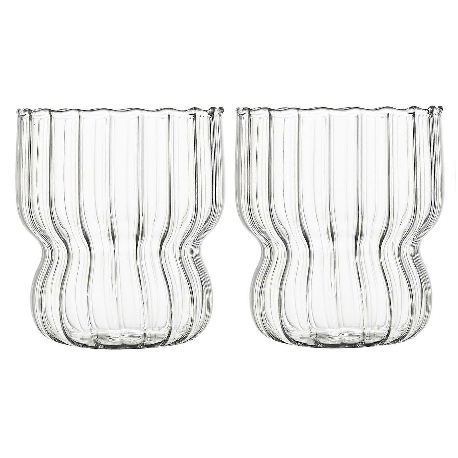 Ribbed Vintage Origami Glassware