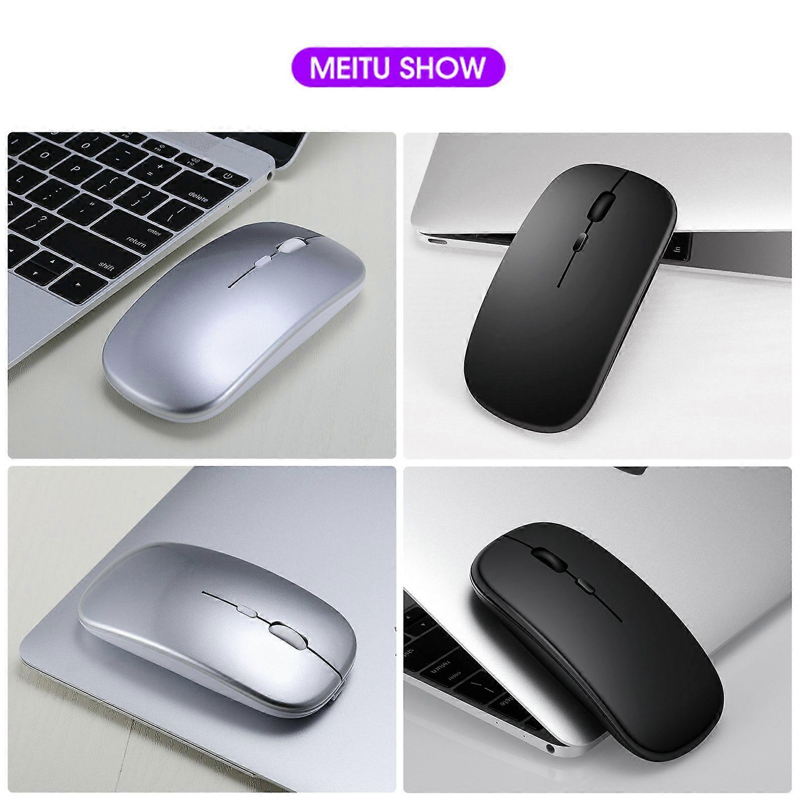 Rechargeable Bluetooth Mouse Adjustable DPI Ultra Thin Silent Click
