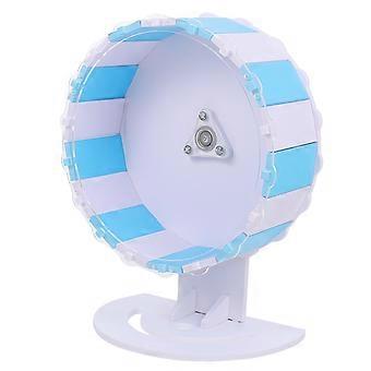 Small Pet Exercise Wheel Hamster Wheel for Fun 1Set Blue PVC