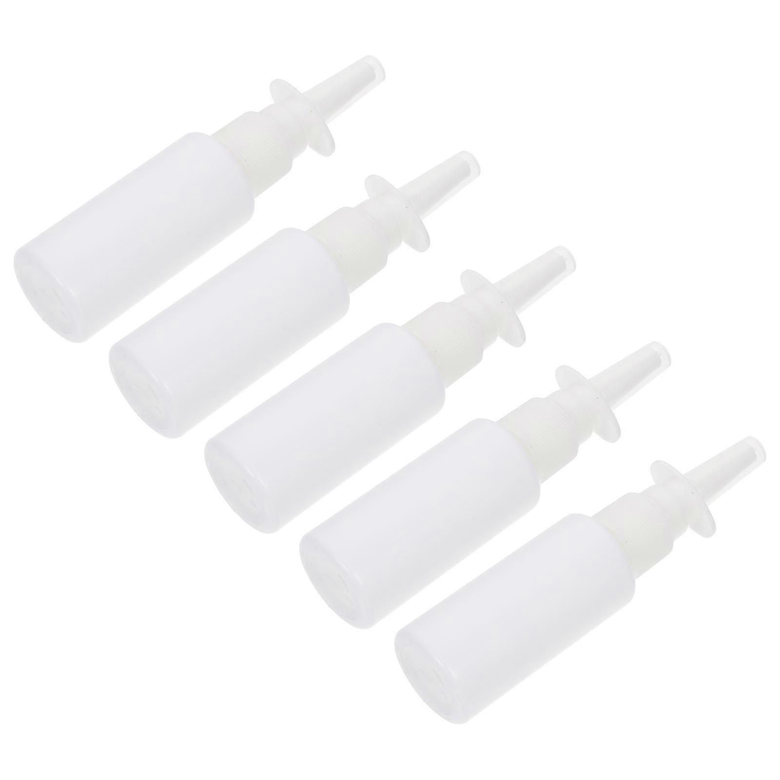 Travel Convenient Separately Sprayers White Plastic Spray Bottles 5Pcs