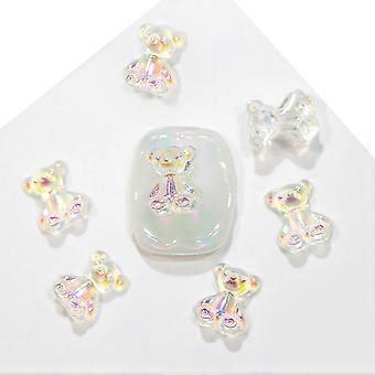 20 stuks lichtgewicht 3D-beer nagelkunst