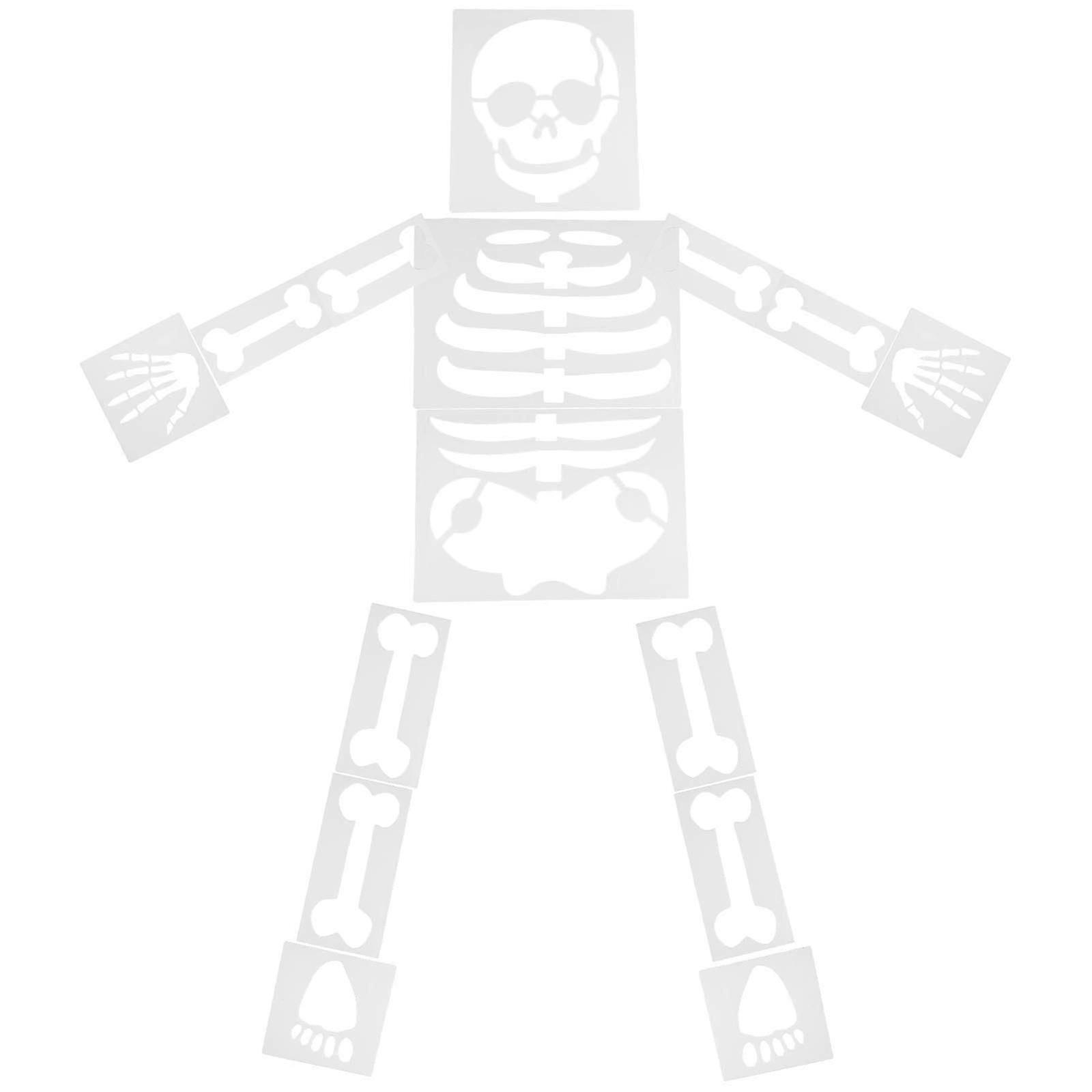 Skeleton Stencil Templates 90 Sheets Kit for Halloween Decoration