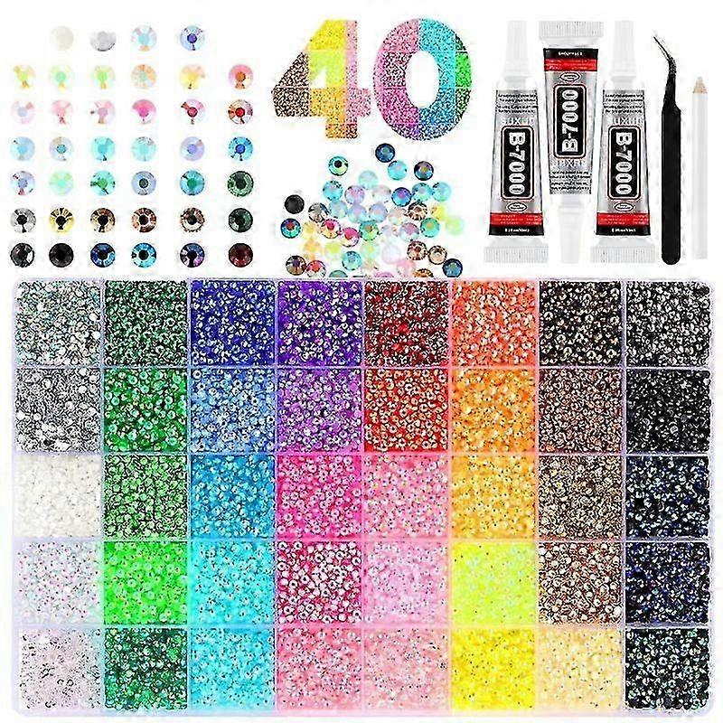32K 3mm Resin Rhinestones Set