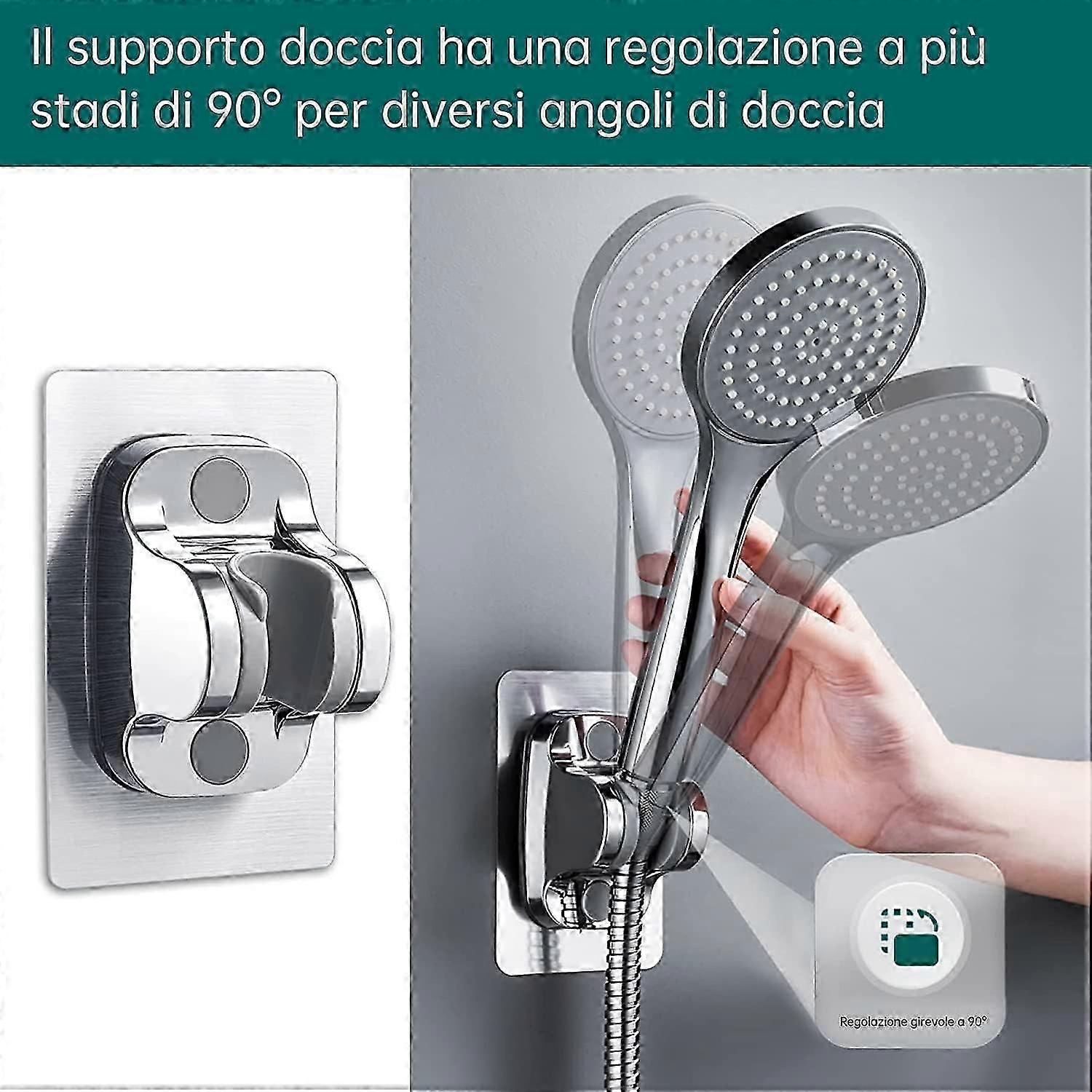 Adhesive Adjustable Shower Head Holder