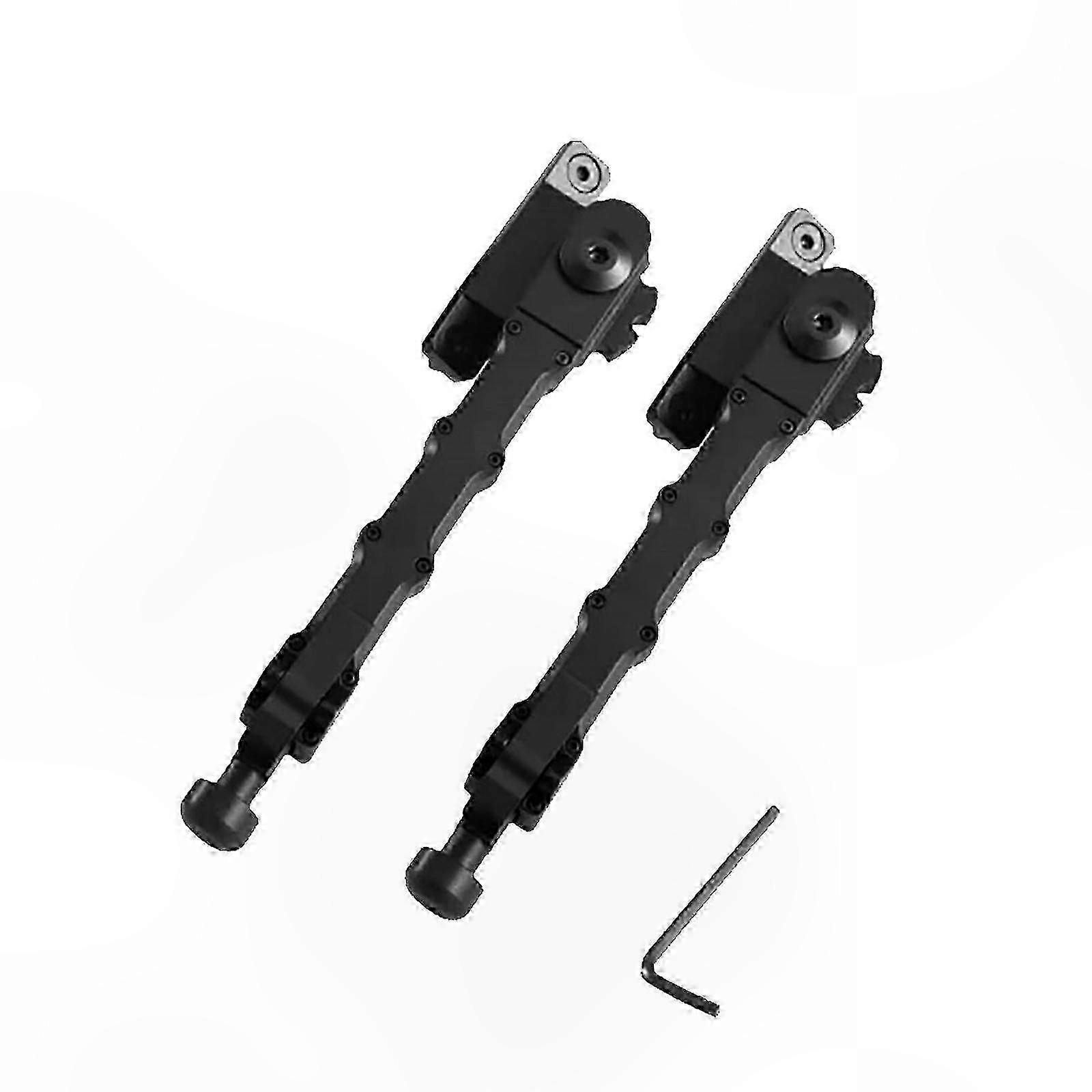2-Piece Metal Bipod Stand with Split Design compatible with Quick Setup and Terrain Adaptability