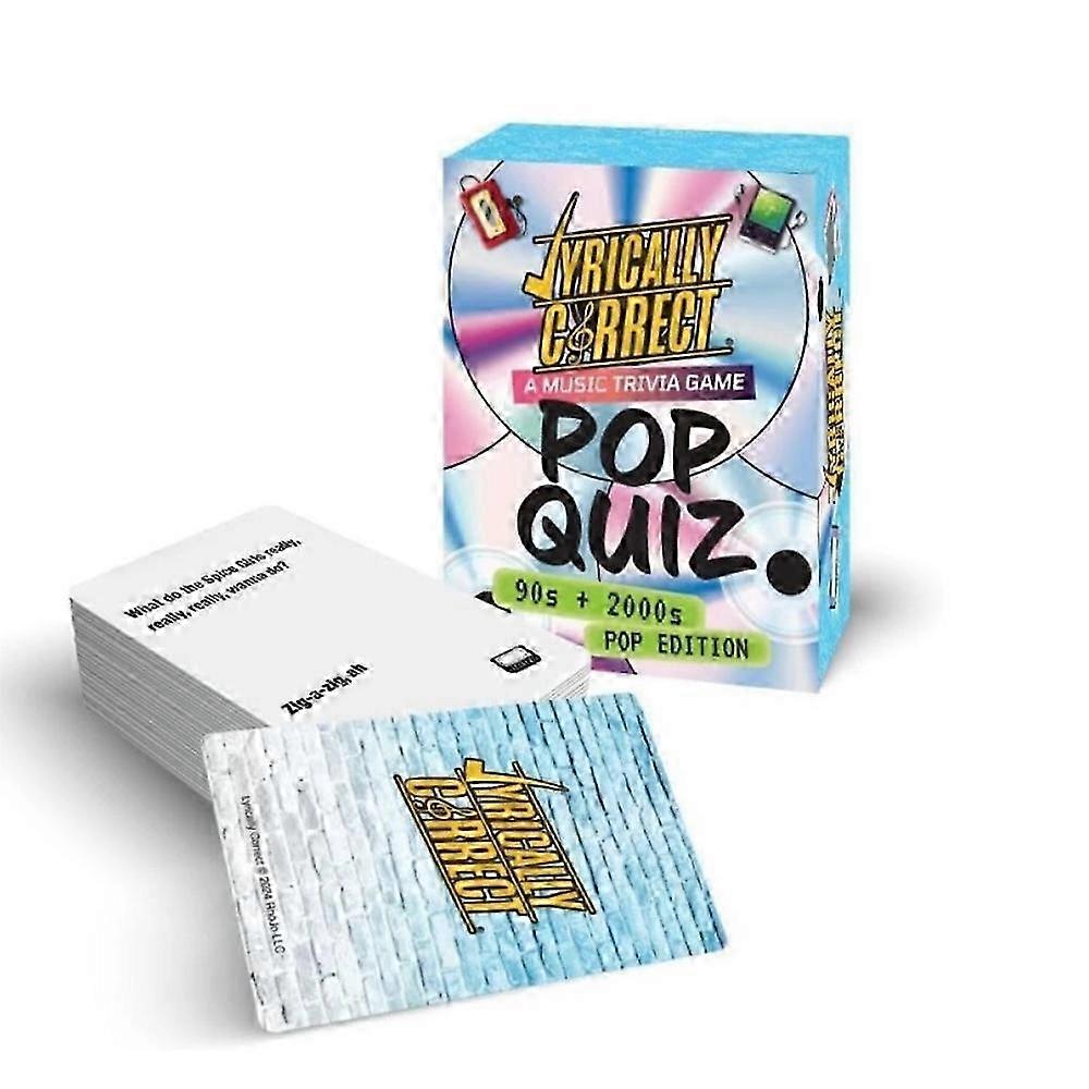 Throwback Lyric Fill-In Card Game
