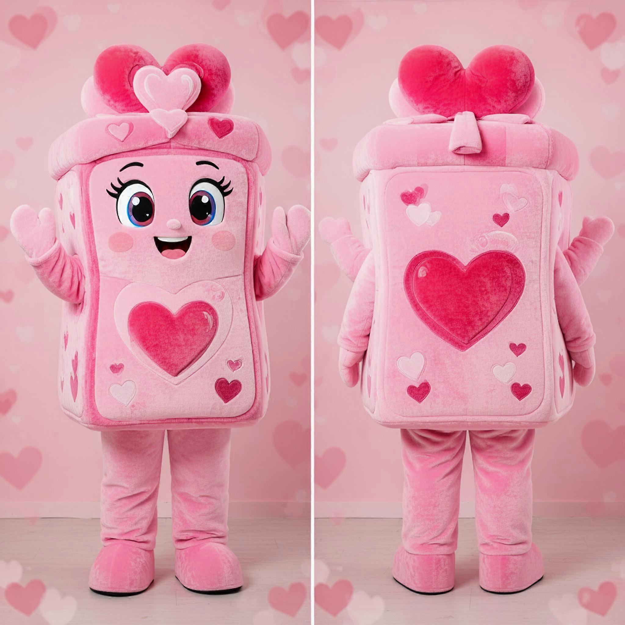 MASTICOT Pink Sweet Candy Box Mascot