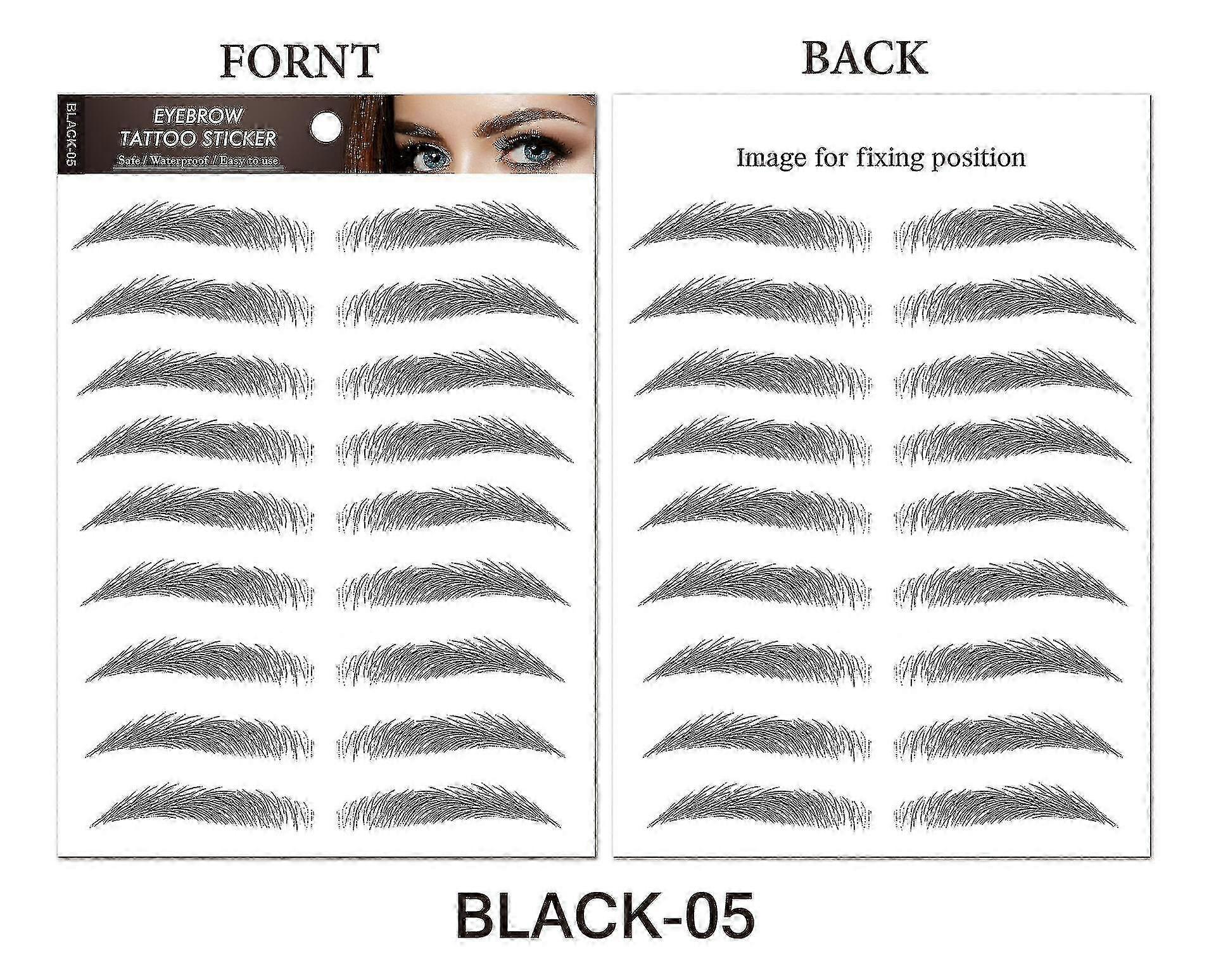Natural False Eyebrows Makeup Sticker