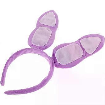 Plush Purple Bunny Ears Headband for Women, Party Bunny Ear Hairband for Easter, Halloween, and Animal Costume Dress-up Accessory
