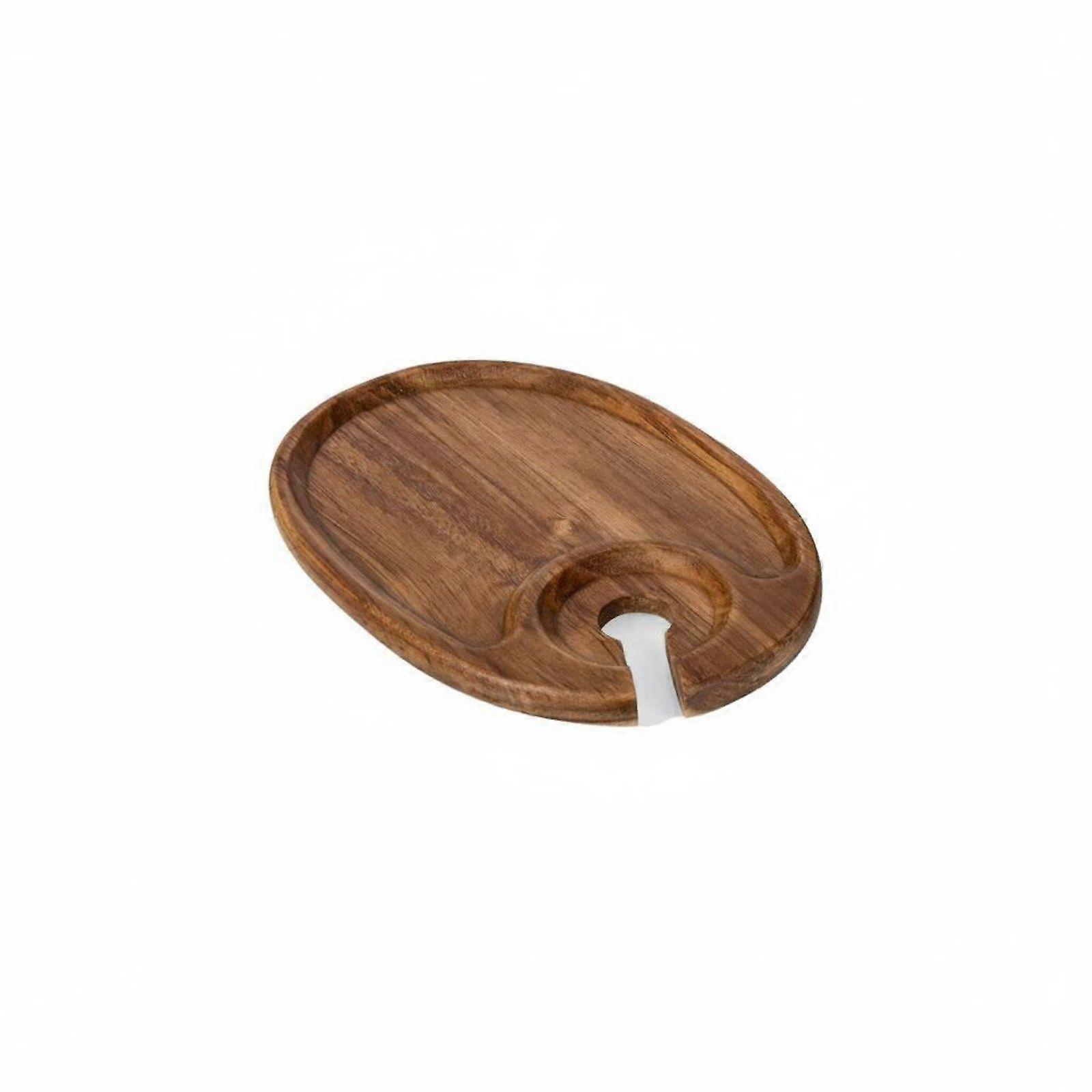 Beverage Plate with Stemware Holder Portable for Parties