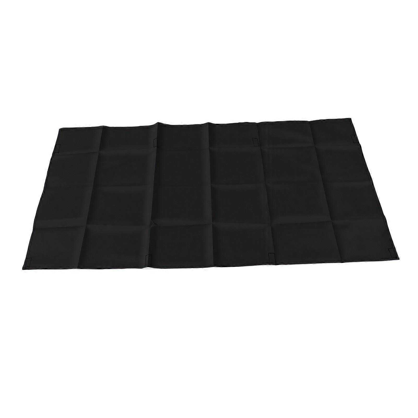 Under Desk Privacy Screen with Cable Management Multifunction Self Adhesive Desk Panel Black