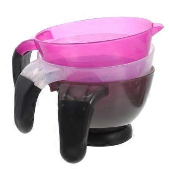 3PCS Hair Dye Mixing Bowls Set with Ergonomic Handles, Non‑Slip Base for Home and Salon Use