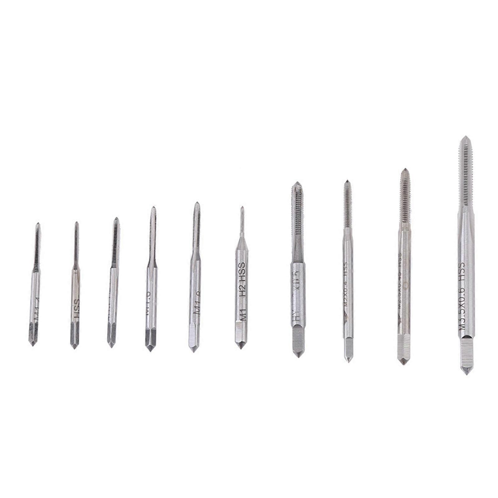 10 Mini Hand Taps M1 to M3.5 for Threading Machine