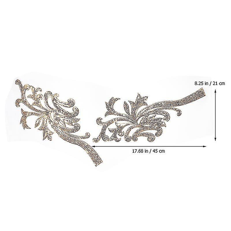 1 Pair Embroidery Patch Handmade Sequins Flowers Subsidies Clothing Accessory