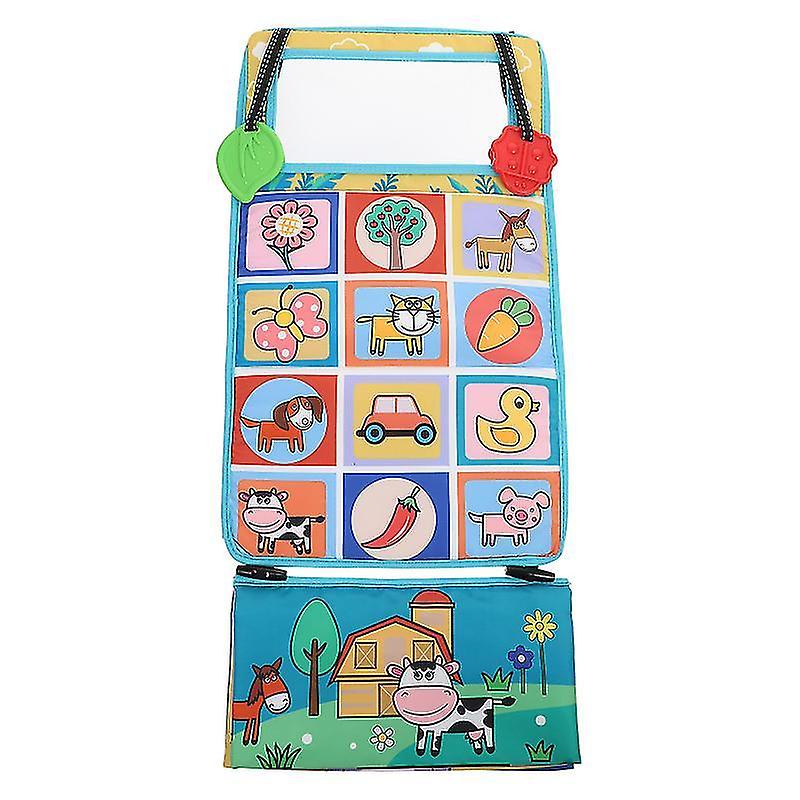 60X26cm Colorful Reading Toys Practical Two-in-one Fabric Book Baby Crinkle Cloth Books Early Educat
